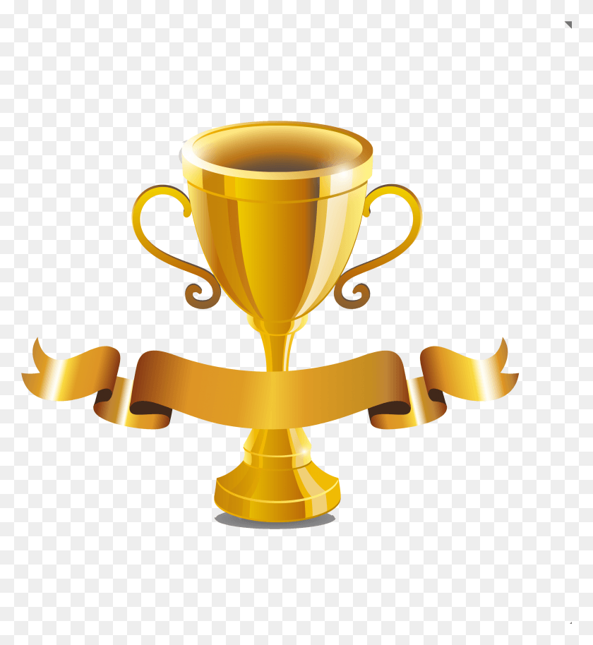 3042x3334 Ribbon Clipart Trophy Trophy Clipart Transparent Background, Lamp, Gold HD PNG Download