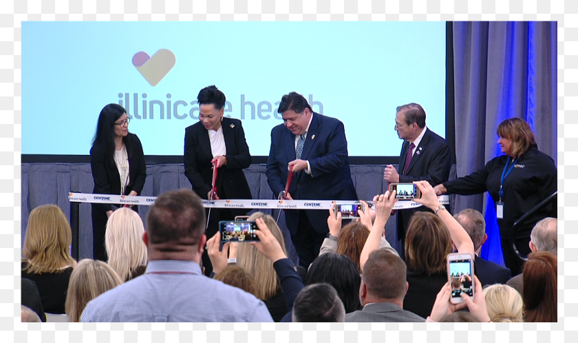 1441x811 Ribbon Cutting For Illinicare Health Seminar, Person, Human, Audience HD PNG Download