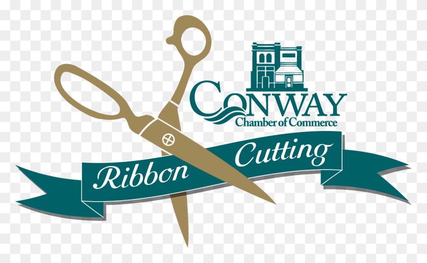 1256x739 Ribbon Cutting Logo Teal Ribbon Cutting, Weapon, Weaponry, Blade HD PNG Download