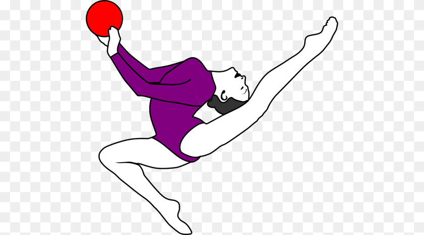 500x465 Ribbon Gymnastics Explore Pictures, Dancing, Leisure Activities, Person, Baby Clipart PNG