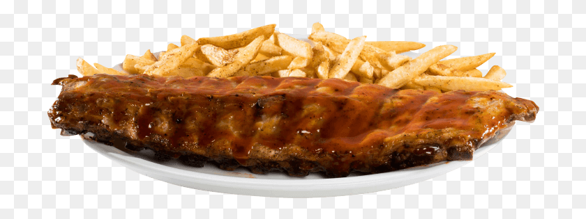 706x255 Ribs Fish And Chips, Fries, Food, Pizza HD PNG Download