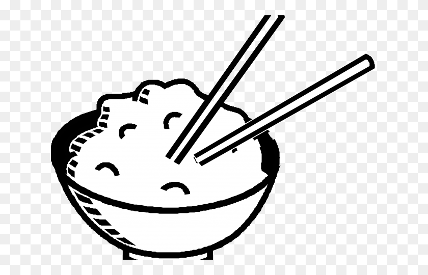 640x480 Rice Cliparts Outline Clip Art Rice Bowl, Leisure Activities, Musical Instrument HD PNG Download