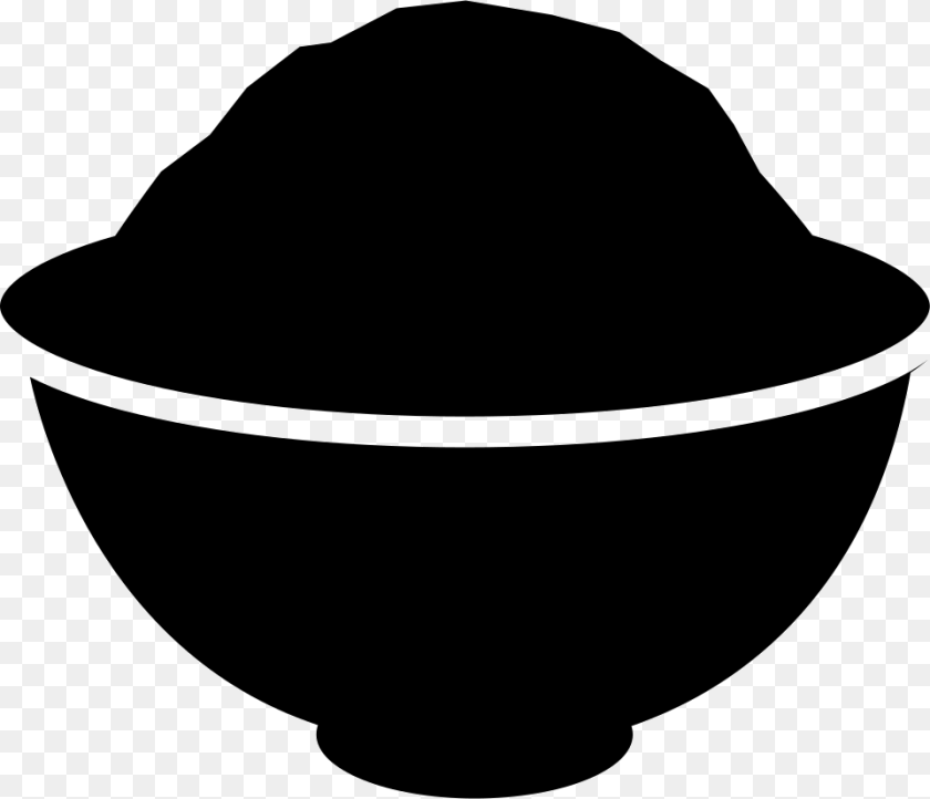 Rice Flour Icon Download, Silhouette, Stencil, Bowl, Clothing PNG