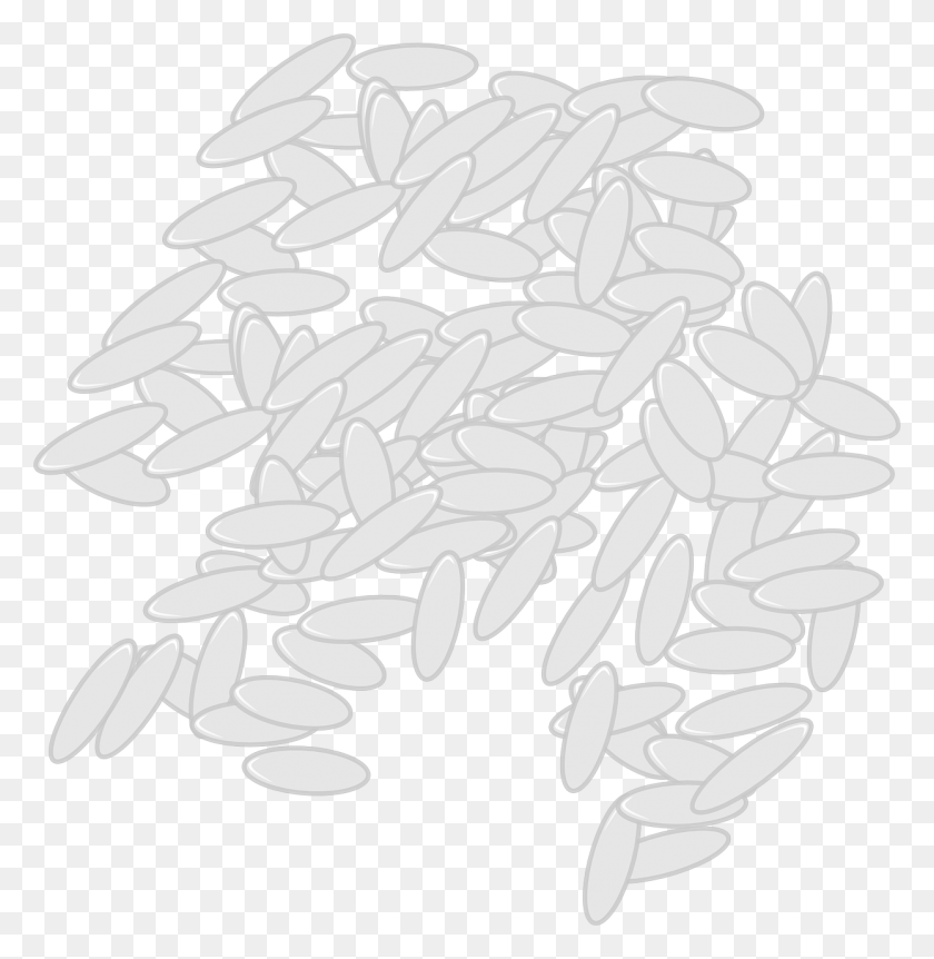 1244x1280 Rice Seeds Corn Grain Wheat Image Black And White Image Of Rice, Plant, Food, Rug HD PNG Download