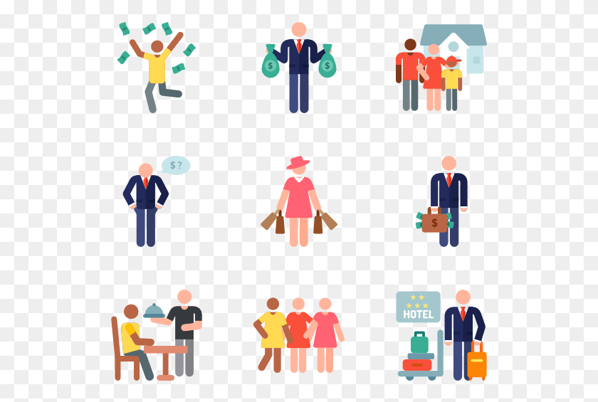 529x505 Rich And Poor, Person, Crowd, Audience HD PNG Download