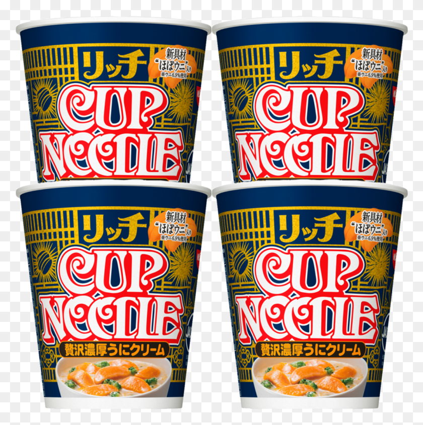 1057x1064 Rich Cup Noodle Sea Urchin Uni Cream Flavor Ramen 72g Sea Urchin Cup Noodle, Snack, Food, Tin HD PNG Download