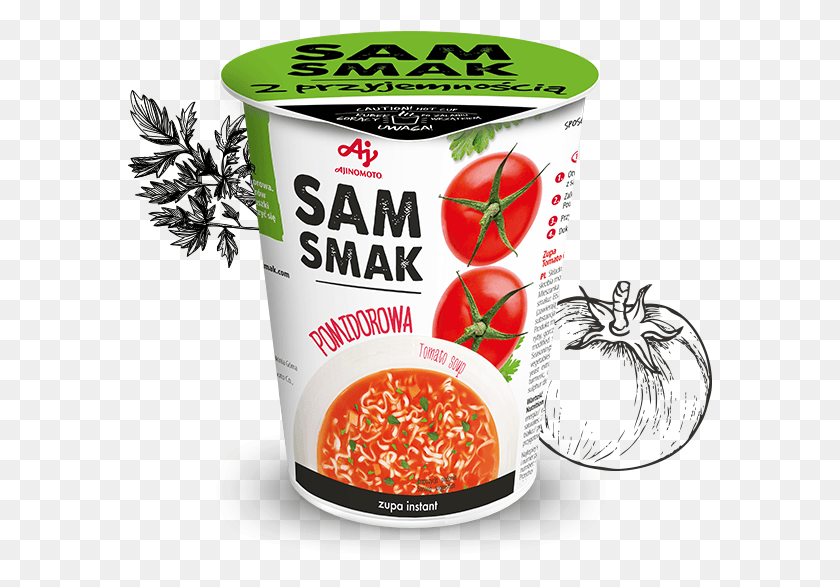 585x527 Rich In Flavor Tomato Soup With An Intense Tomato Flavor Sam Smak Pomidorowa, Dessert, Food, Yogurt HD PNG Download
