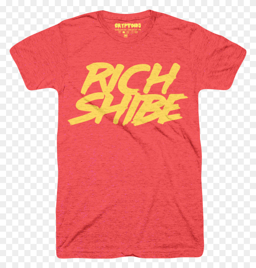 928x975 Rich Shibe Vintage Heather Red Tri Blend Active Shirt, Clothing, Apparel, T-shirt HD PNG Download