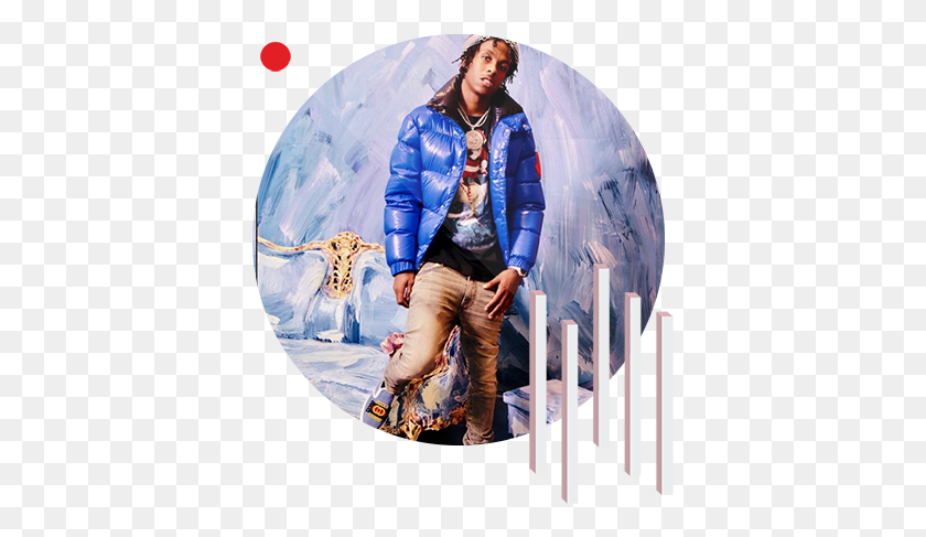 383x427 Rich The Kid Moncler, Clothing, Apparel, Person HD PNG Download