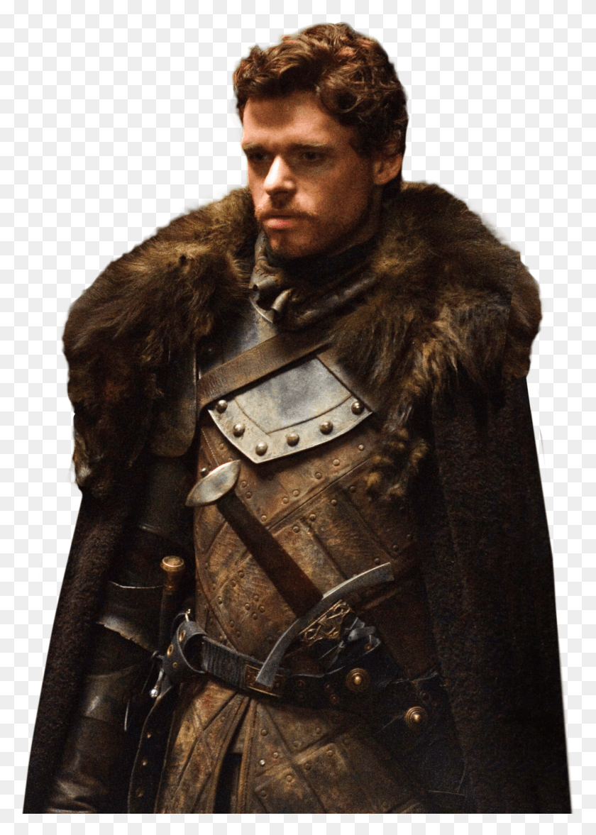 1537x2202 Richard Madden Robb Stark Game Of Thrones Fur Outerwear Robb Stark HD PNG Download