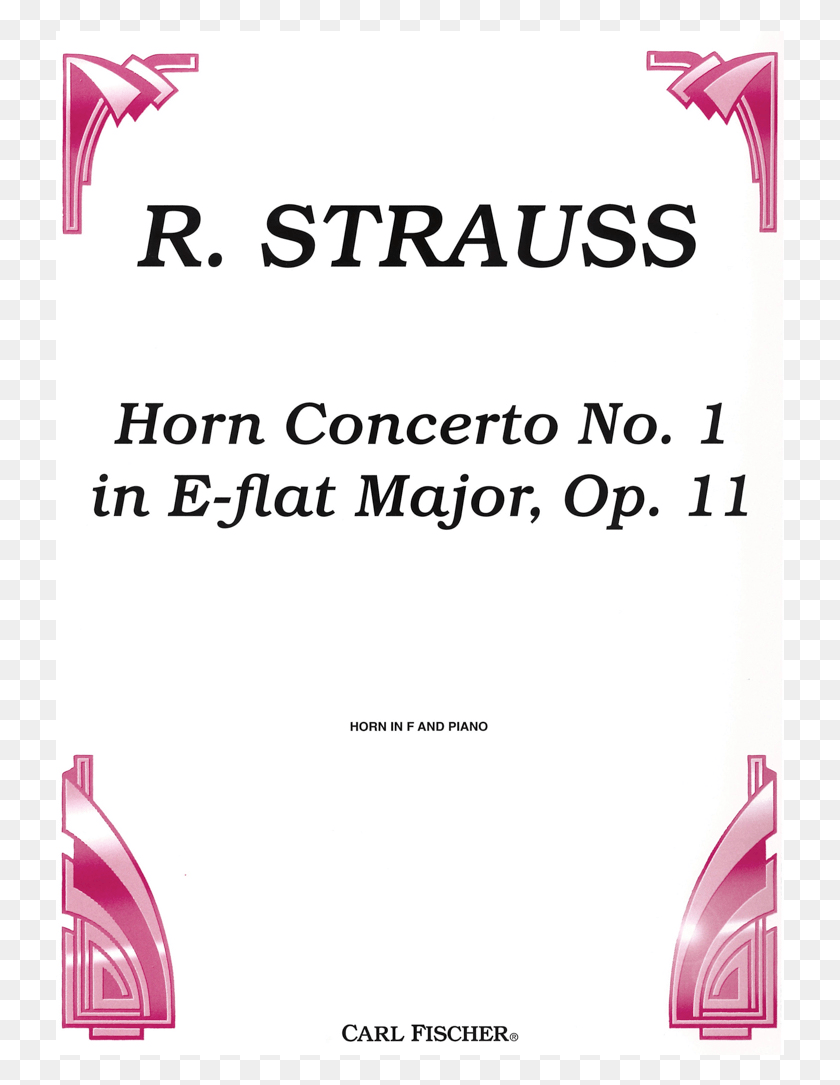 729x1025 Richard Strauss Horn Concerto No Poster, Text, Clothing, Apparel HD PNG Download