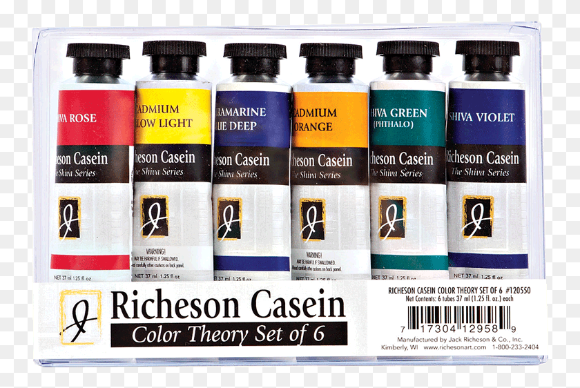 749x502 Richeson Casein The Shiva Series Color Theory Set Bottle, Label, Text, Paint Container HD PNG Download