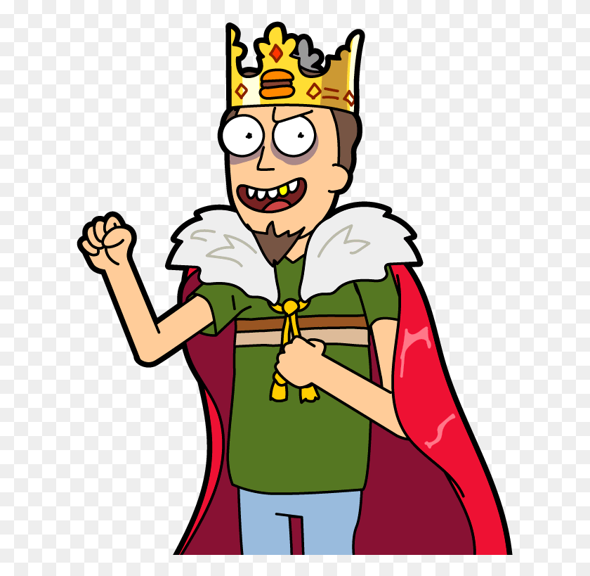 621x759 Rick And Morty Clipart Different Kind King Jerry Rick And Morty, Person, Human, Performer HD PNG Download