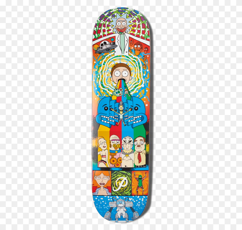 800x800 Rick And Morty Collage Deck, Skateboard, Person, Face, Head PNG