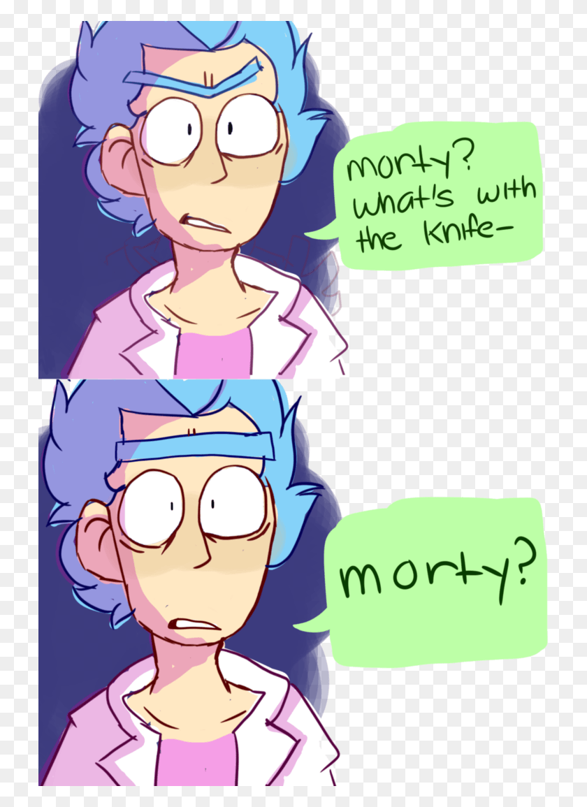 730x1095 Rick And Morty Comic By Azraelisticazzy Triste Rick Y Morty Comic, Texto, Comics, Libro Hd Png