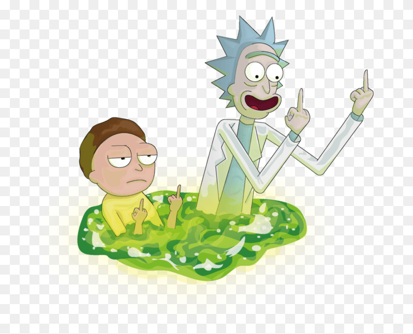 683x621 Rick And Morty Gif Transparent Rick And Morty, Birthday Cake, Cake, Dessert HD PNG Download