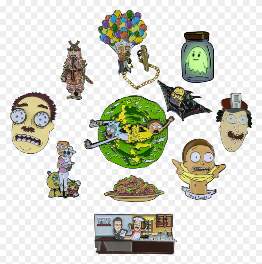 1578x1589 Rick And Morty Rick And Morty Enamel Pin, Person, Human, Wristwatch HD PNG Download
