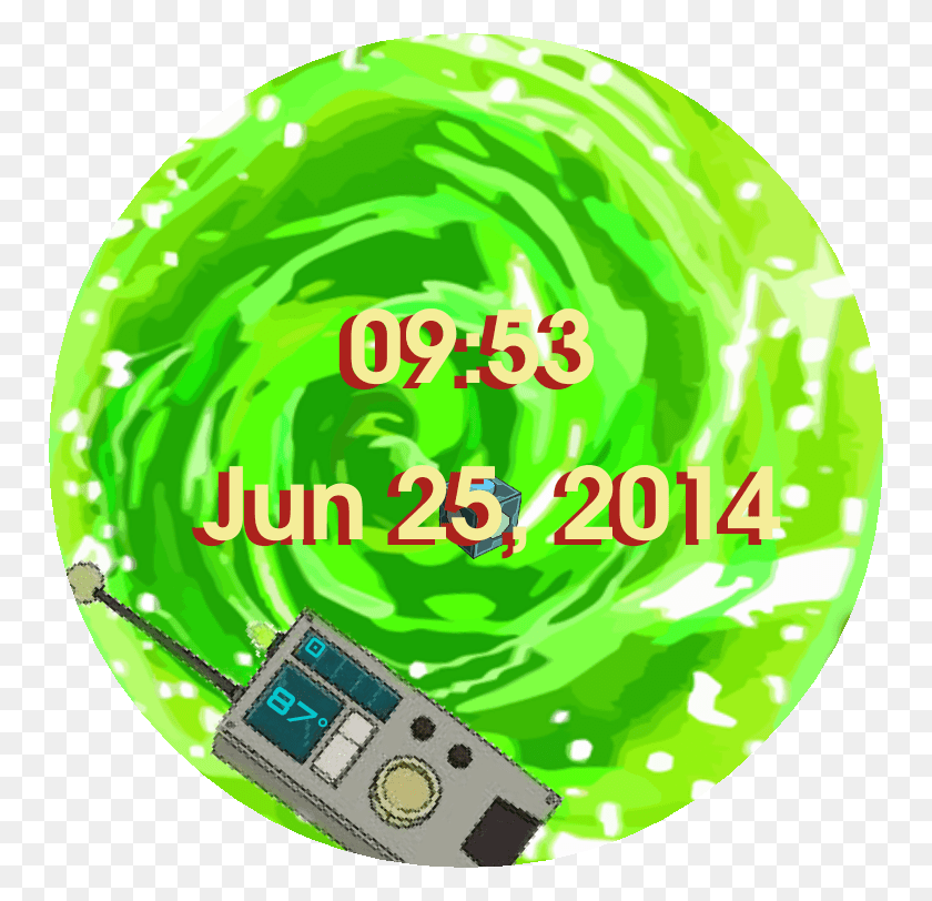752x752 Rick And Morty Watch Face Preview, Bola, Texto, Deporte Hd Png