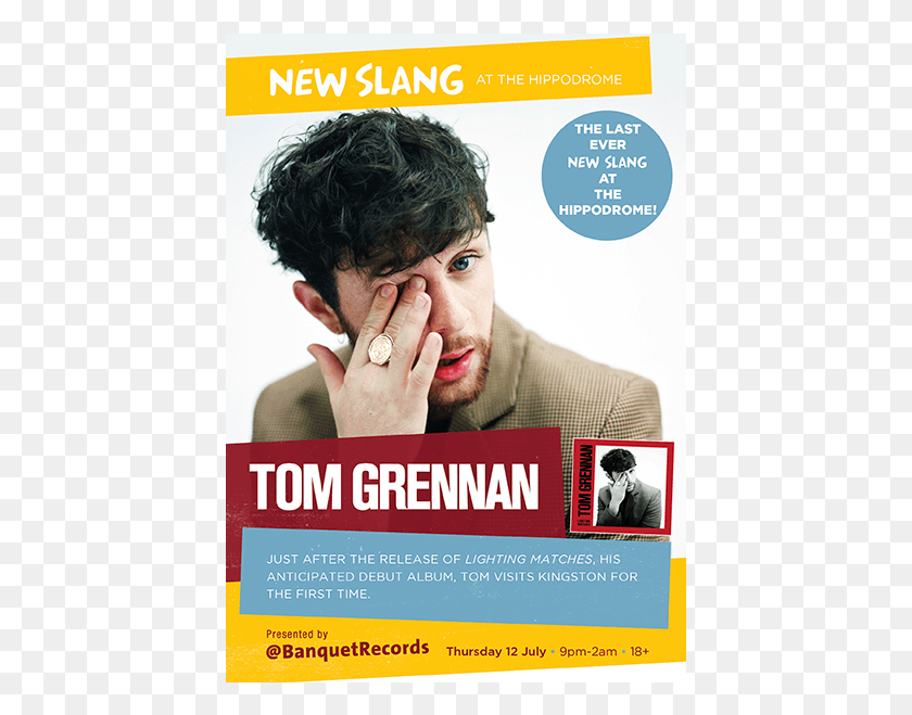 425x599 Rick Astley New Slang Tom Grennan Tour Dates 2018, Advertisement, Poster, Flyer HD PNG Download