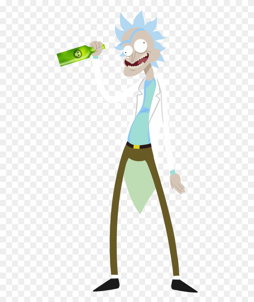 470x937 Rick By Racistmeme Adult Cartoons Rick And Morty Cartoon, Person, Human, Clothing HD PNG Download