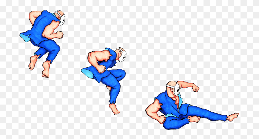 715x392 Rick From Splatterhouse Is Performing It Almost Perfectly Street Fighter Sliding Kick, Person, Human, Judo HD PNG Download