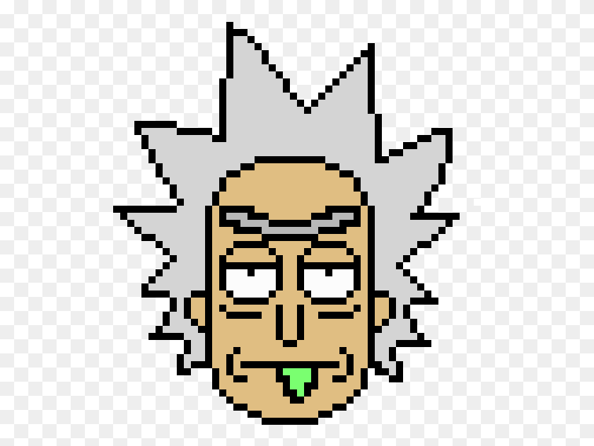521x571 Rick Rick And Morty Pixel Art, Rug, Paper, Architecture HD PNG Download