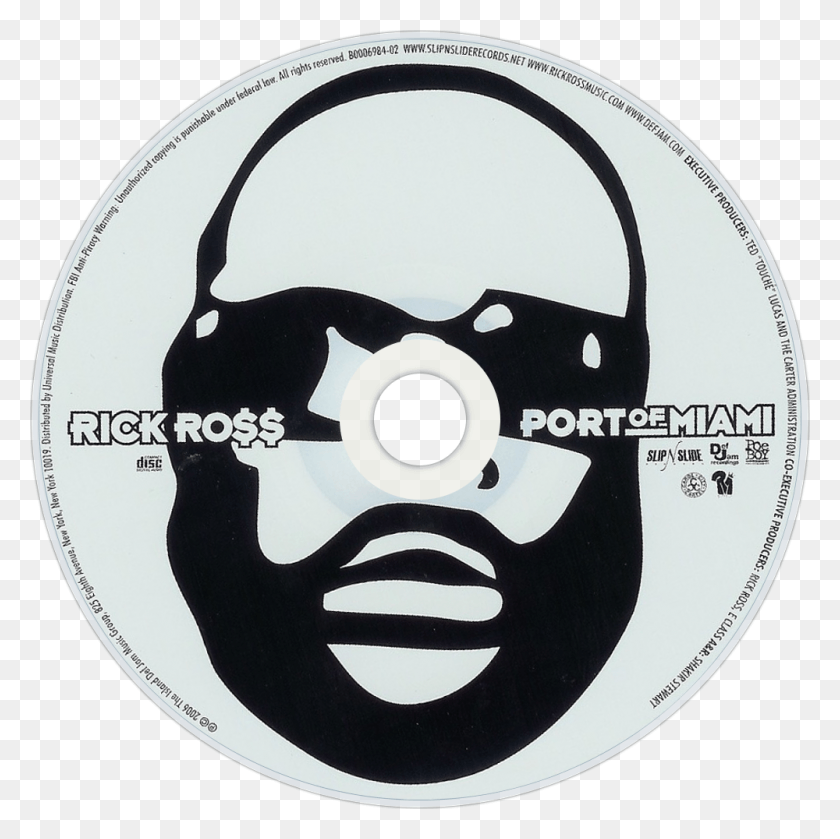1000x1000 Rick Ross Port Of Miami Cd Imagen De Disco Rick Ross Cd, Disco, Dvd, Símbolo Hd Png