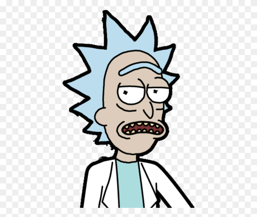 435x650 Ricks Face From Rick And Morty, Jaw, Teeth, Mouth HD PNG Download