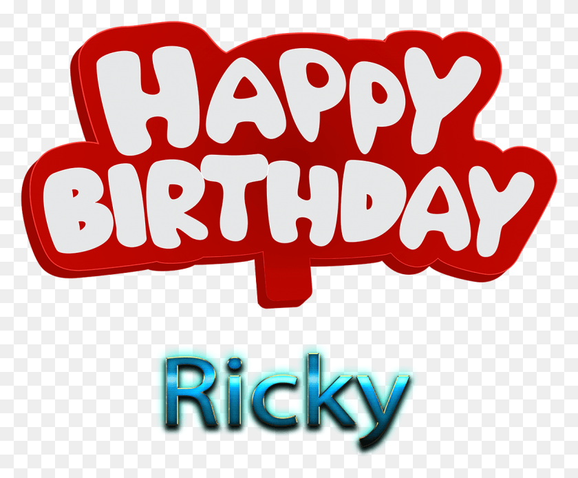 1129x918 Ricky Name Ready Made Logo Effect Images Happy Birthday To You Hamza, Text, Label, Word HD PNG Download