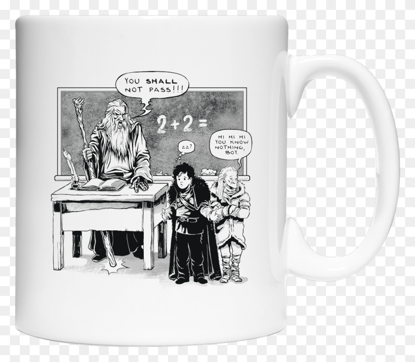 1040x899 Rico Mambo You Shall Not Pass Sonstiges Coffee Mug Cartoon, Coffee Cup, Cup, Person HD PNG Download