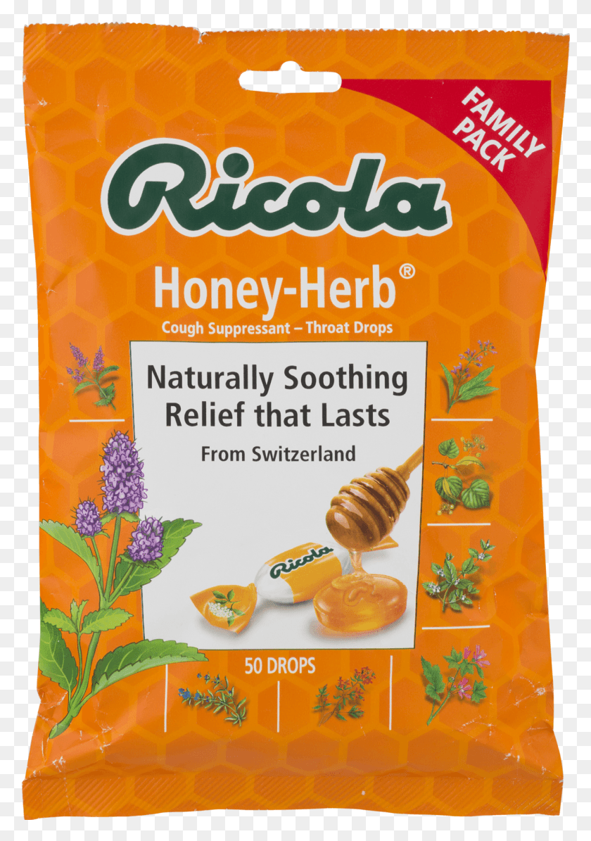 1237x1801 Ricola Cough Drops Honey Herb, Food, Plant, Snack HD PNG Download