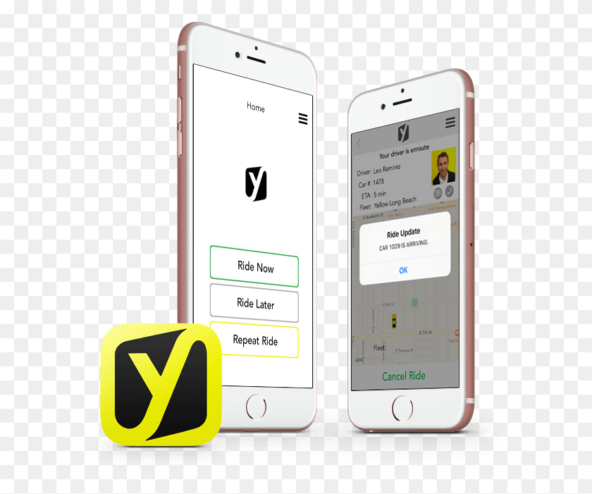 580x641 Rideyellow App Logo Ride Yellow App, Mobile Phone, Phone, Electronics HD PNG Download