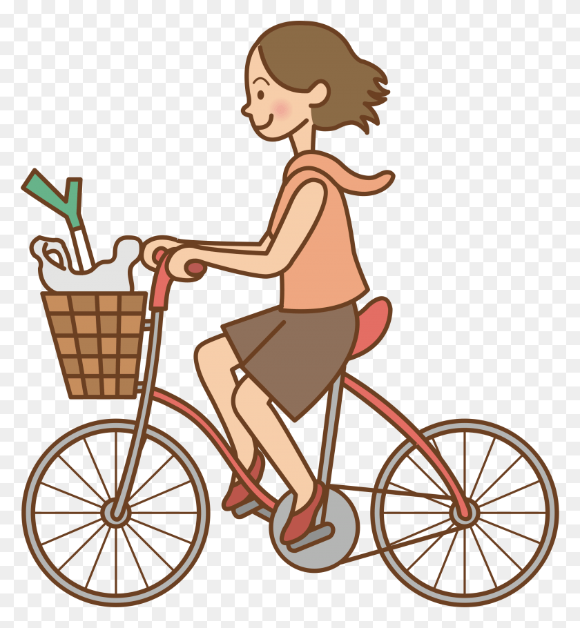 2184x2382 Riding Bike Clip Art, Bicycle, Vehicle, Transportation HD PNG Download