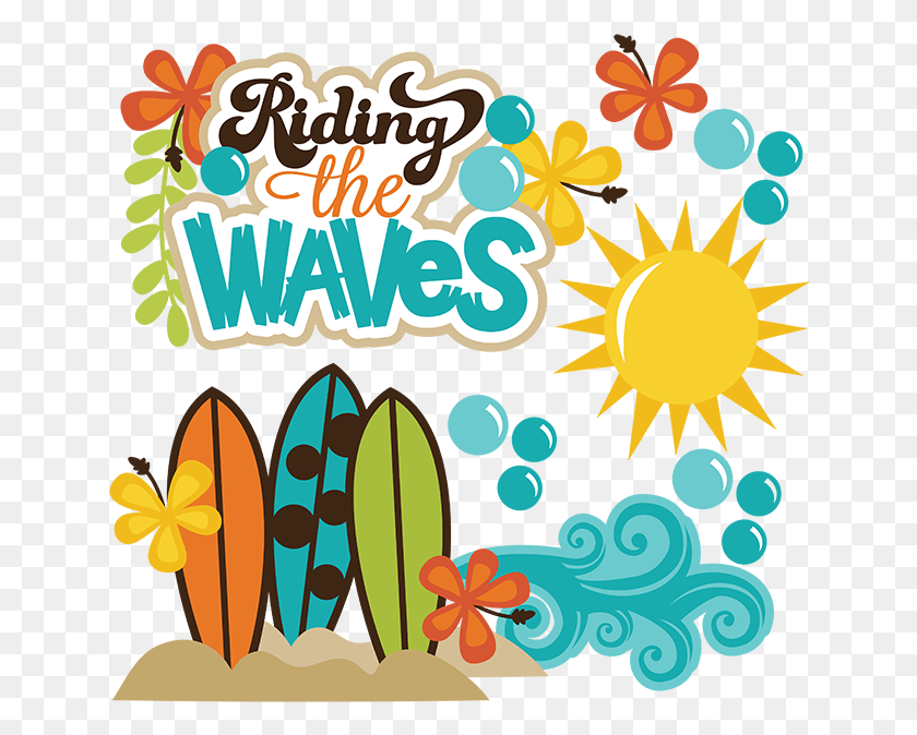642x614 Riding The Waves Svg Beach Svg Files Ocean Svg File Surfboard Surf Clip Art, Graphics, Label HD PNG Download