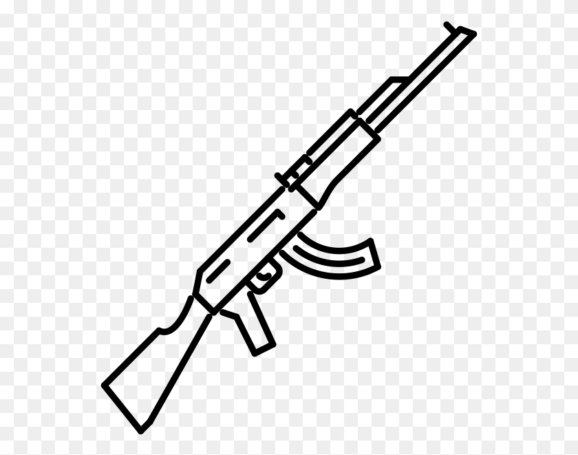 549x601 Rifle Outline Icon, Gray, World Of Warcraft HD PNG Download