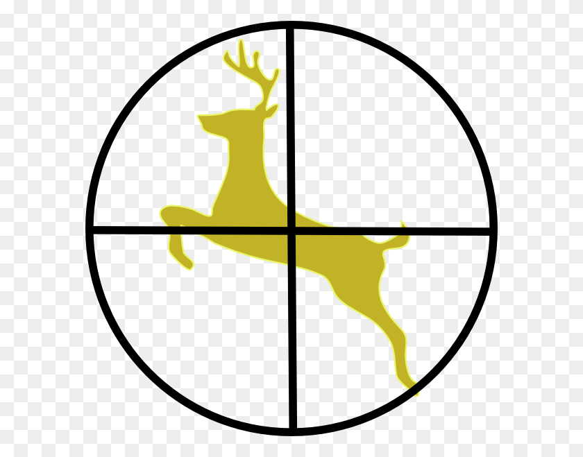 594x599 Descargar Png Rifle Scope Crosshairs Scope Sight, Deer, Wildlife, Mamífero Hd Png