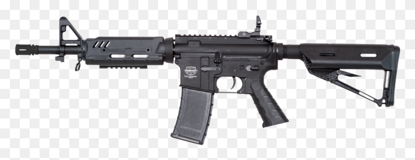 1251x424 Rifle Valken Battle Machine Aeg V2 Eu Ec Media Black Cybergun Colt, Gun, Weapon, Weaponry HD PNG Download