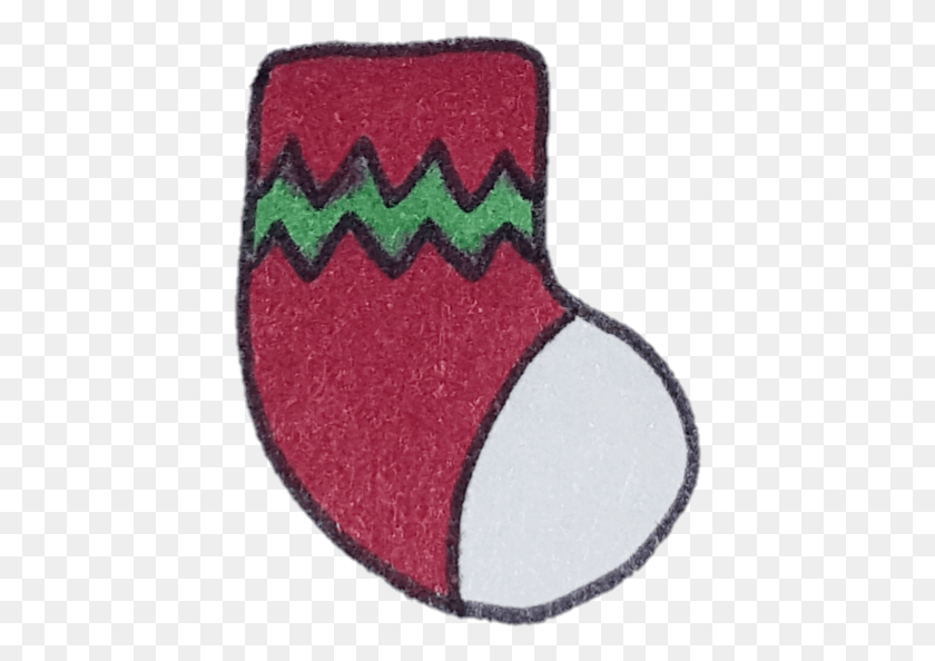 422x534 Right Sock Sock, Rug, Christmas Stocking, Stocking HD PNG Download