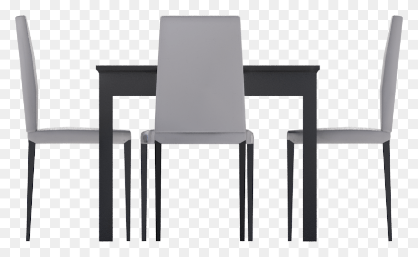 781x459 Rightview Table And Chairs Front View, Chair, Furniture, Dining Table HD PNG Download