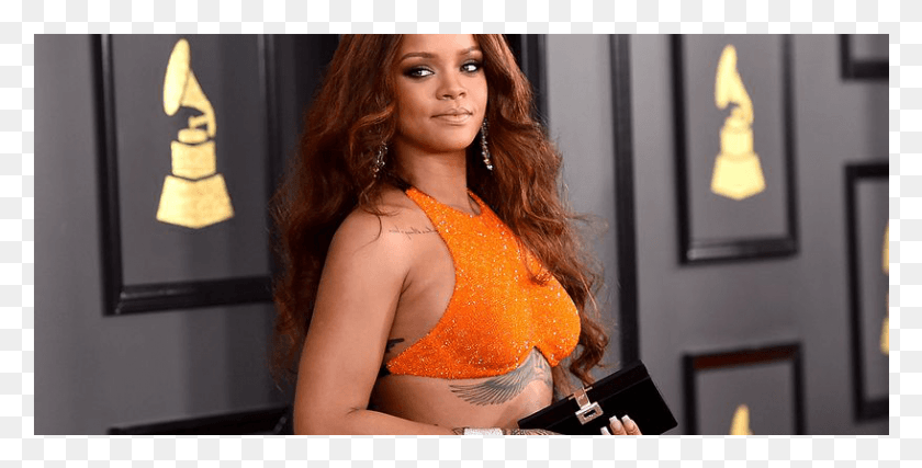 817x385 Rihanna At The Grammys Rihanna Grammy Awards 2017, Person, Human, Clothing HD PNG Download