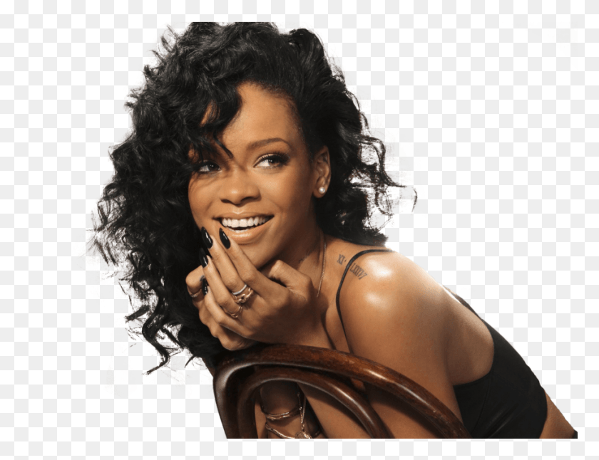 909x684 Rihanna Chair Face Pretty Girl Wide Nose, Person, Human, Hair HD PNG Download