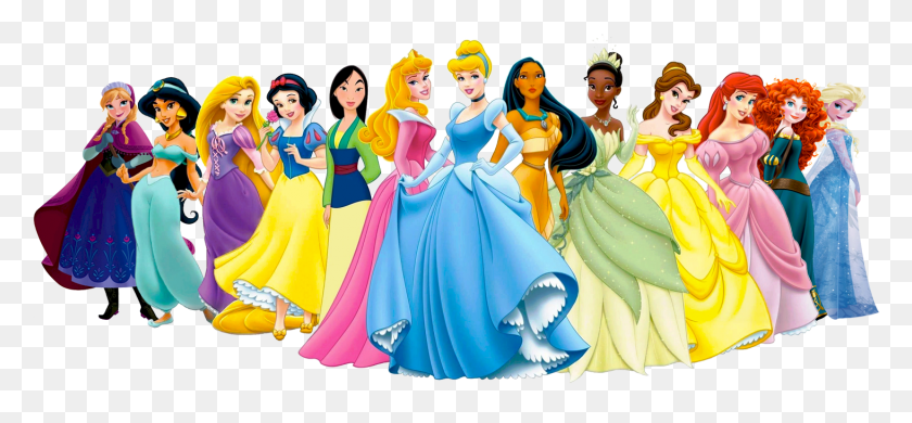 1463x619 Rihanna Clipart Princess All The Disney Princesses Including Anna And Elsa, Person, Human, Clothing HD PNG Download