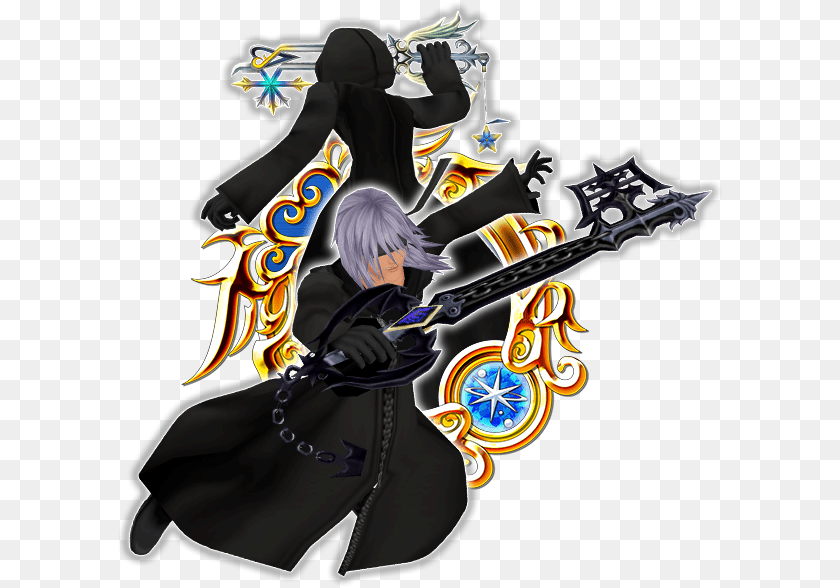 605x588 Riku Vs Roxas Kingdom Hearts Union Cross Medals, Book, Comics, Publication, Guitar Clipart PNG