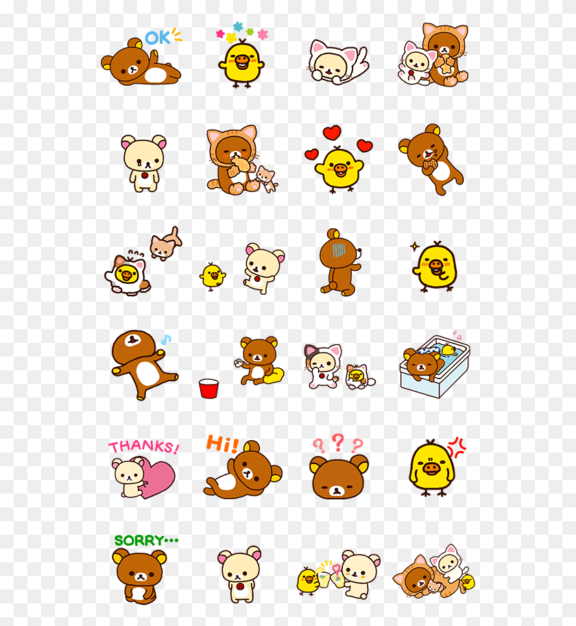 547x853 Rilakkuma Animated Stickers By Imagineer Co, Angry Birds, Halloween HD PNG Download