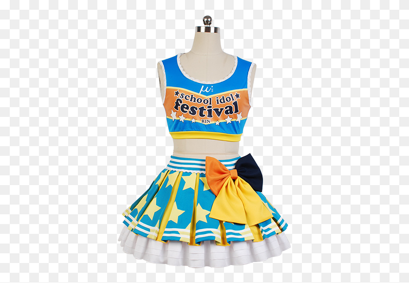 357x521 Rin Hoshizora Cheerleaders Dress Cosplay Costume From Muse Costume For Sports, Clothing, Apparel, Skirt HD PNG Download