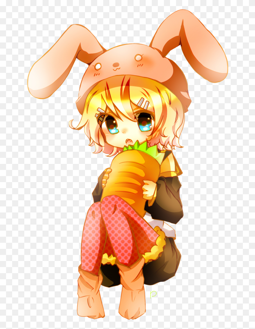 666x1024 Rin Kagamine Images Rin Kagamine Wallpaper And Background Rin Kagamine Bunny, Comics, Book, Manga HD PNG Download