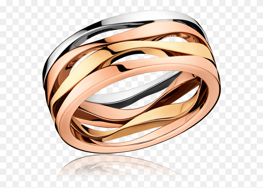 573x542 Ring 18k Yellow White Amp Red Gold R50bna05001xx Red Yellow White Gold Ring, Accessories, Accessory, Jewelry HD PNG Download