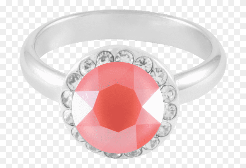 710x515 Ring Halo Light Coral Engagement Ring, Accessories, Accessory, Jewelry HD PNG Download