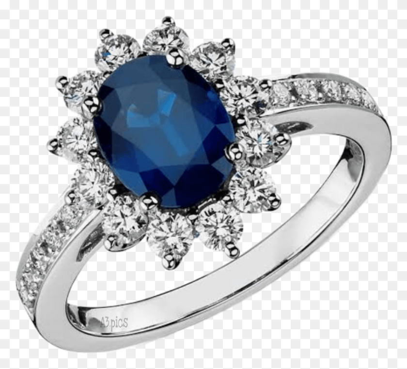 1024x922 Ring Rings Dimond Dimondsticker Dimonds Sunburst Sapphire Ring, Accessories, Accessory, Jewelry HD PNG Download