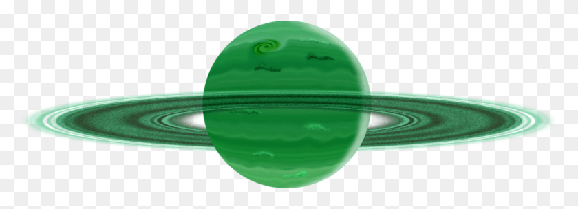1024x321 Ringed Planet, Sphere, Green, Spoon HD PNG Download